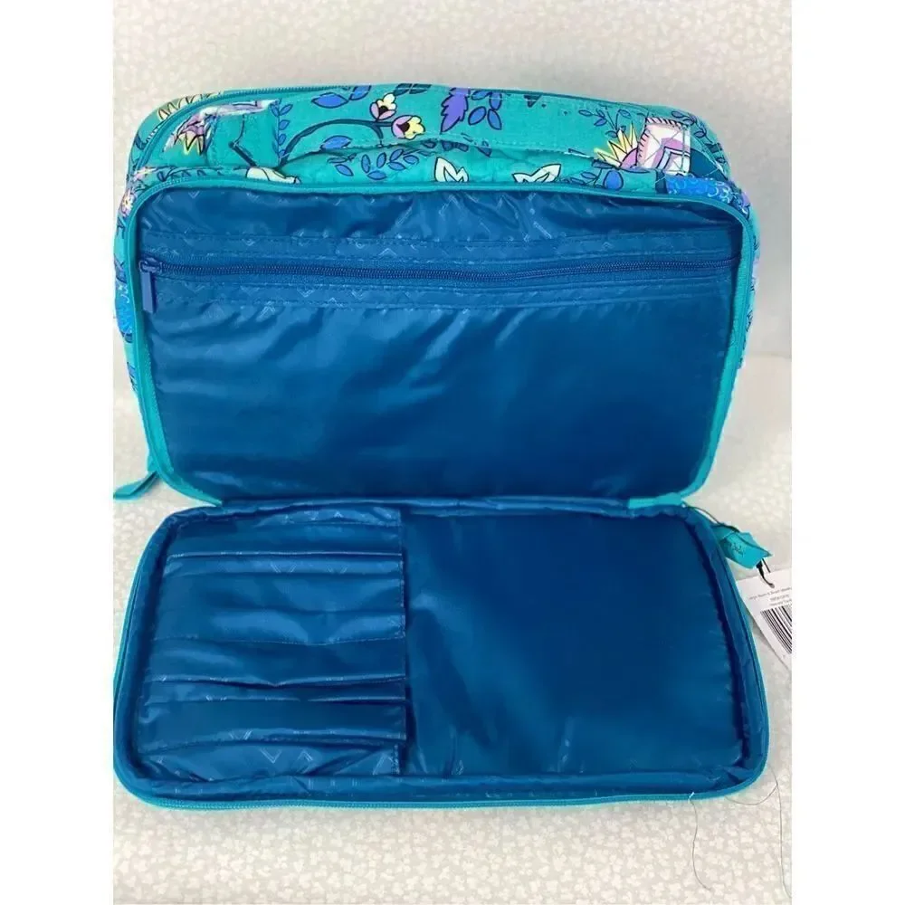 VERA BRADLEY Large Blush & Brush Makeup Case - PEACOCK GARDEN